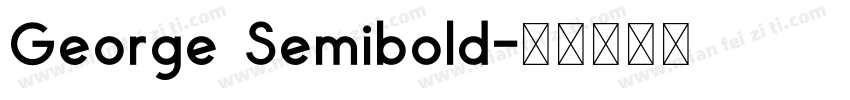 George Semibold字体转换